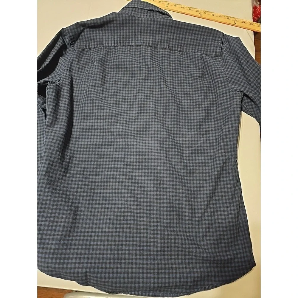 Gap Men's Large Button-Down Long Sleeve Casual Flannel grunge Plaid‎